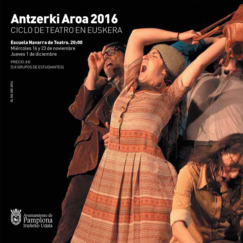 El ciclo de teatro en euskera Antzerki Aroa, con tres espectáculos programados hasta diciembre, comienza el miércoles con ‘Malmö’, de la compañía Khea Ziater