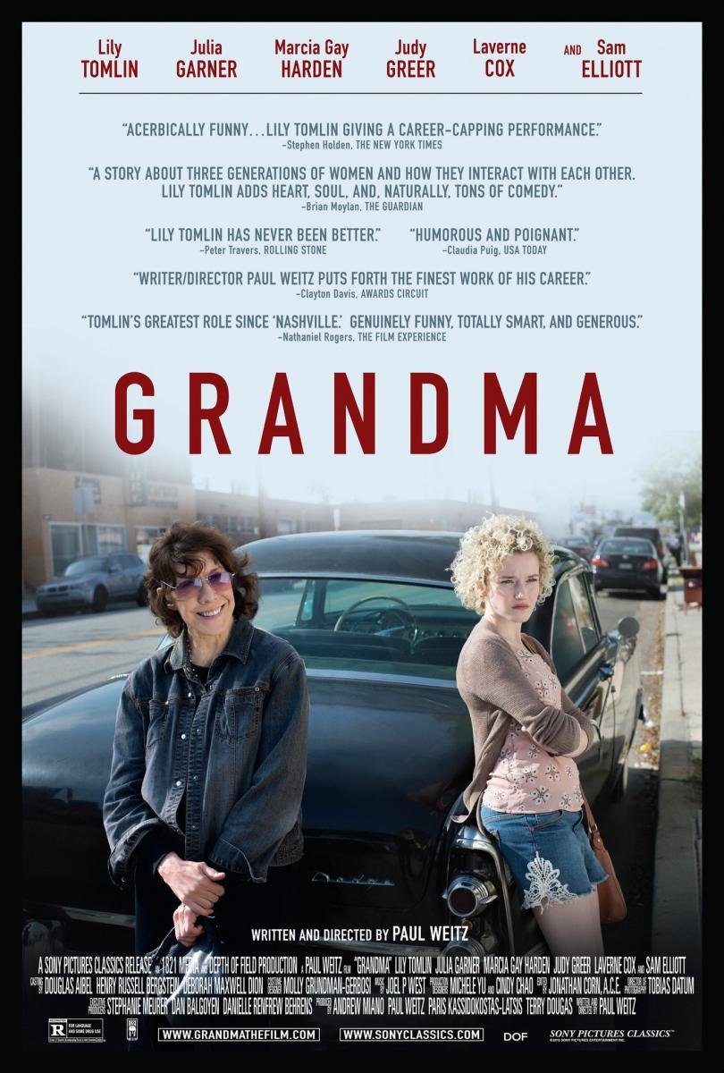 Entra en su recta final el trimestre de cine sobre género e igualdad de la Red Civivox con la proyección, este lunes, de la película ‘Grandma’ del realizador Paul Weitz