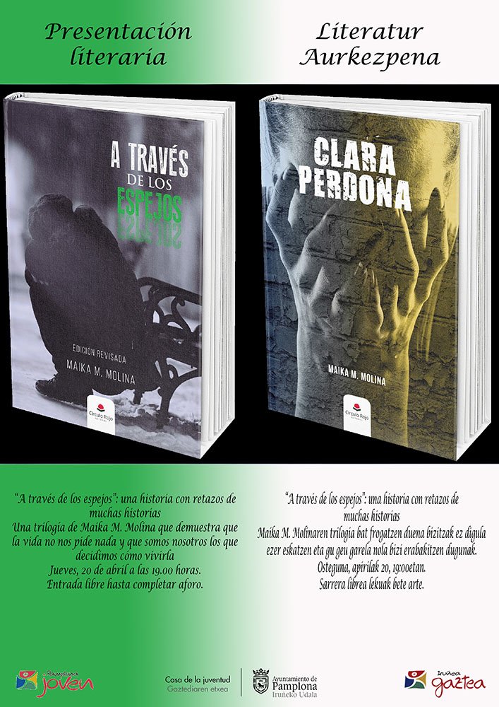La escritora Maika M. Molina presenta este jueves en la Casa de la Juventud ‘A través de los espejos’ y ‘Clara perdona’, sus dos primeras novelas