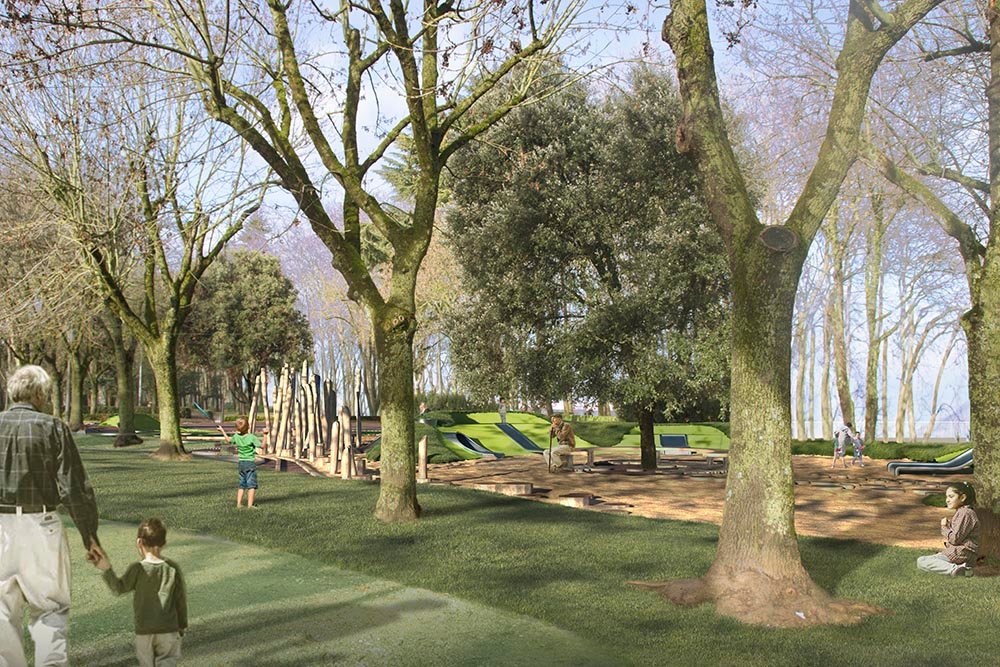 El ‘Proyecto Taconera’ transformará la zona norte de este parque en un gran espacio verde accesible con zonas de estancia, espacios para juegos y un pequeño pabellón