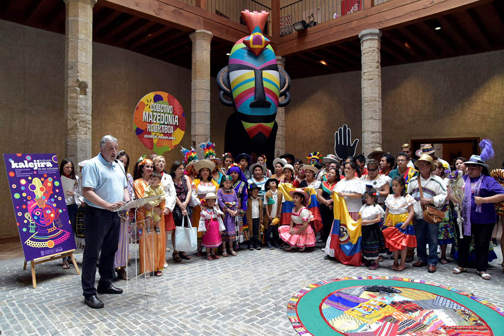 Más de 1.300 personas participarán estos Sanfermines en la ‘Kalejira de las culturas’ que ha duplicado el número de entidades participantes y suma 67 asociaciones