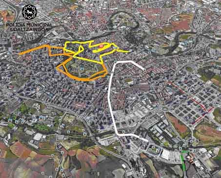 Una manifestación y la prueba atlética San Fermín Marathon alterararán significativamente los accesos y la circulación en la ciudad durante la tarde del sábado
