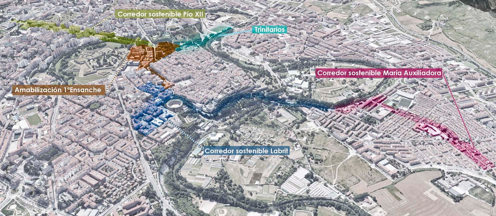 General_Proyectos El Ayuntamiento pone en marcha el proceso participativo sobre las diferentes líneas de trabajo para impulsar los cuatro primeros tramos del corredor sostenible del Labrit