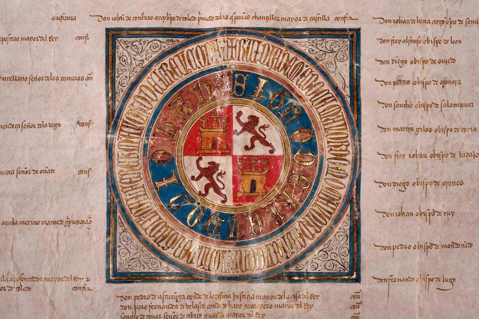 19.03.22_sello_miniado_privilegio_rodado_1434 Los enfrentamientos y los acuerdos de los burgos medievales en 27 documentos: Condestable acoge una muestra del Archivo Municipal de Pamplona