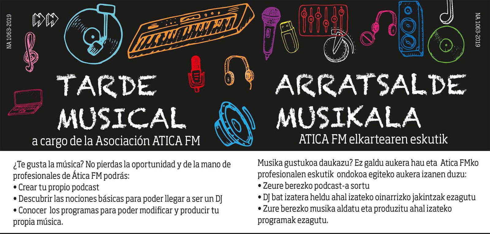 Talleres de radio, streaming y podcast, de producción musical o sobre el mundo DJ conforman las actividades de la tarde de ocio de este sábado en la Casa de la Juventud