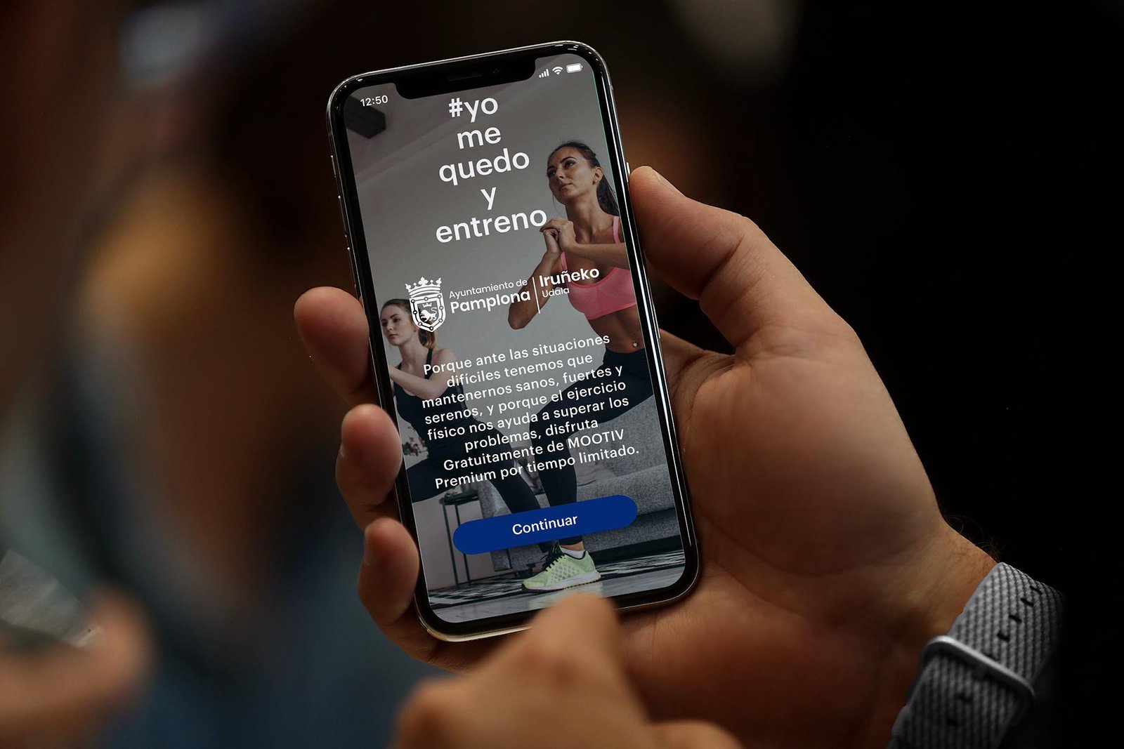 5.000 personas de Pamplona se han descargado la app Mootiv-Entrenador personal que es gratuita tras un convenio con el Ayuntamiento