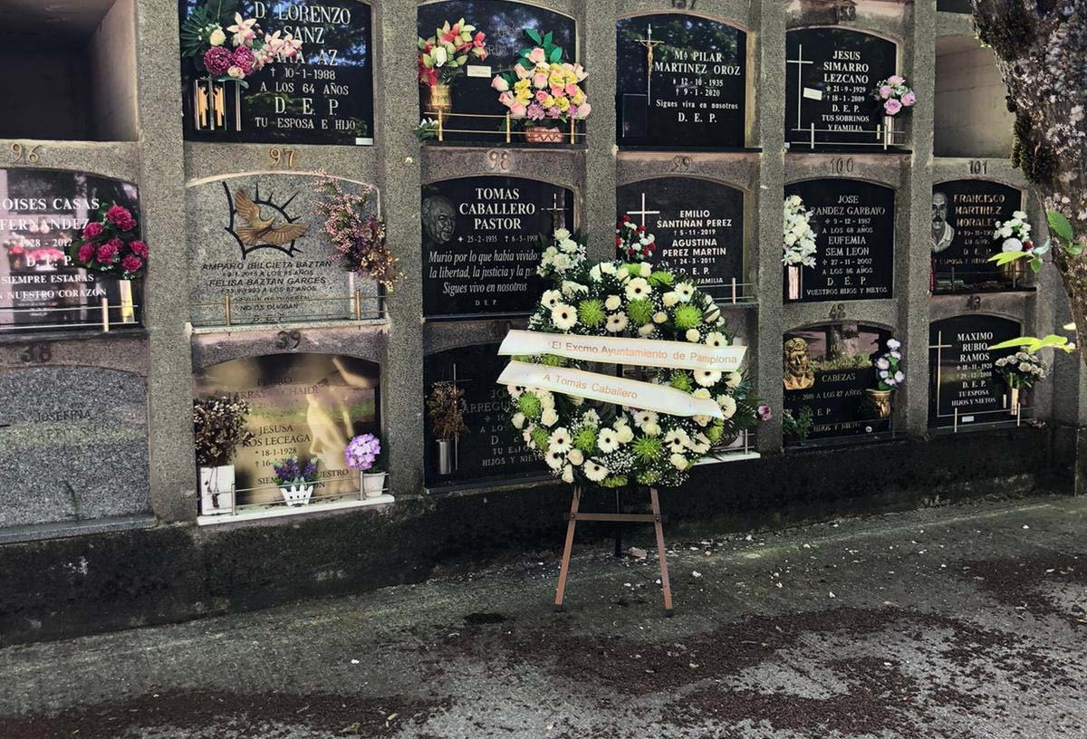 El Ayuntamiento de Pamplona recuerda este miércoles al concejal Tomás Caballero en el vigésimo segundo aniversario de su asesinato