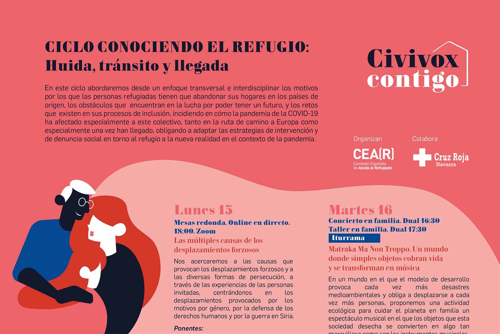 Un ciclo en Civivox ahondará la próxima semana en la realidad de las personas refugiadas y en cómo les está afectando de manera especial la crisis del coronavirus