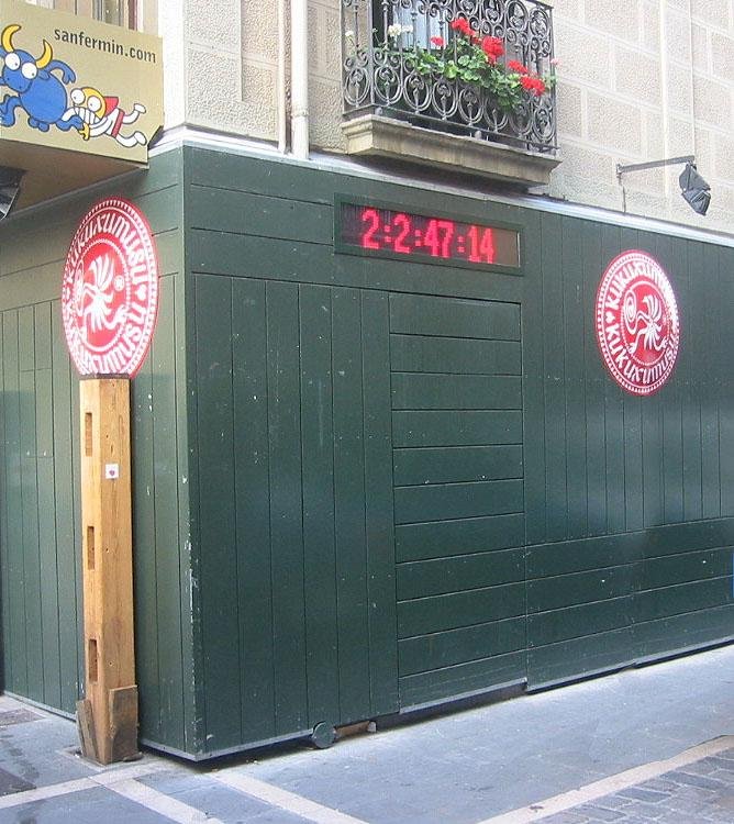 Los relojes de Estafeta redirigen ya su cuenta atrás al 6 de julio del próximo año