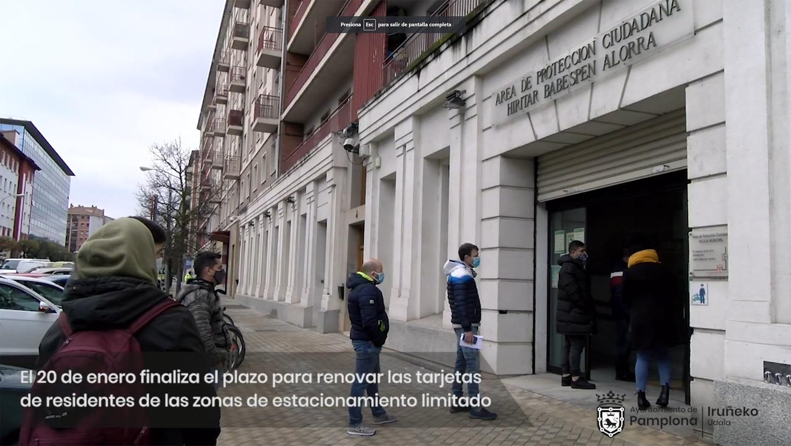 El 20 de enero finaliza el plazo para renovar las tarjetas de residentes o de actividades de las zonas de estacionamiento limitado de Pamplona