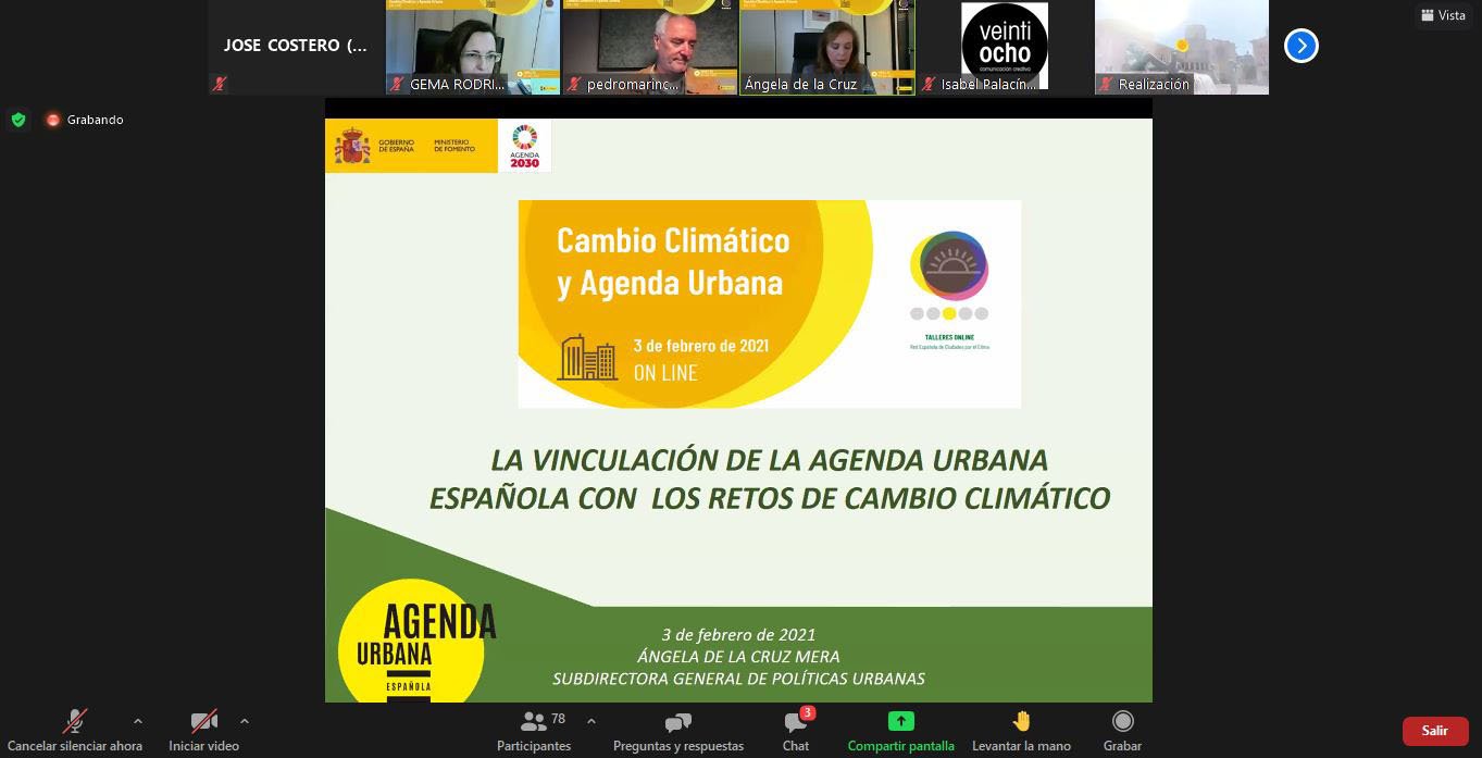 El Ayuntamiento de Pamplona participa en un taller on line sobre buenas prácticas en el desarrollo de la Agenda Urbana local organizado por FEMP