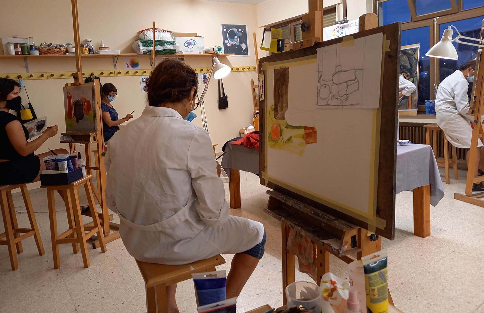 La Escuela Municipal Catalina de Oscáriz ofrece dos talleres de dibujo y pintura para el último trimestre del curso