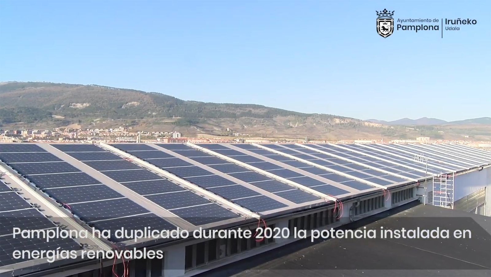 Pamplona ha duplicado en 2020 la potencia instalada en energías renovables, gracias a la apuesta de particulares, empresas y sector público