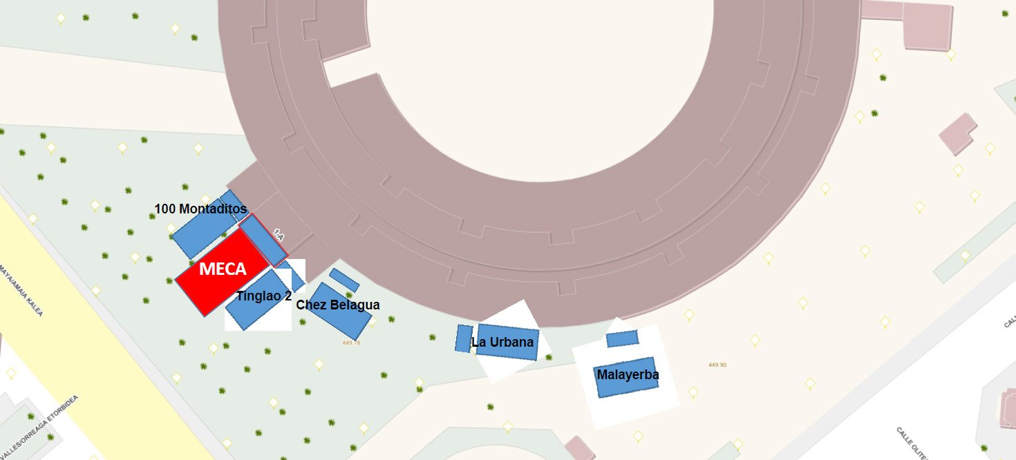 Cinco establecimientos de hostelería del Casco Antiguo abrirán sus terrazas en el entorno de la Plaza de Toros a partir del 1 de abril y hasta el mes de junio