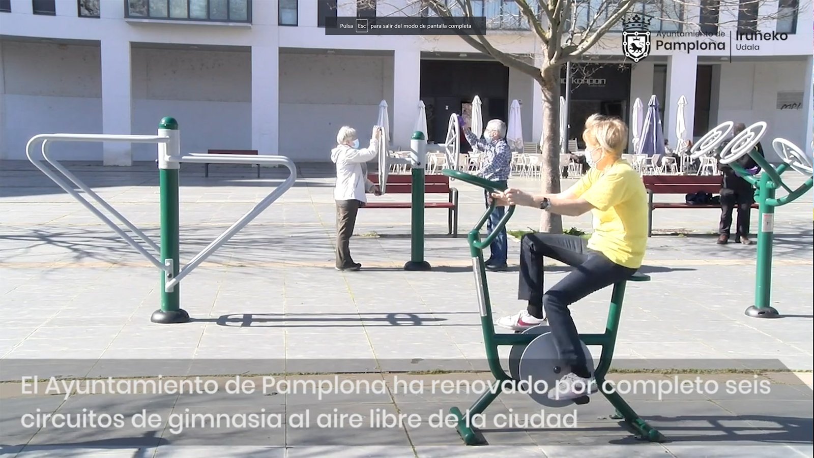 El Ayuntamiento renueva por completo 6 circuitos de gimnasia al aire libre con nuevos aparatos pensando en personas usuarias de todas las edades