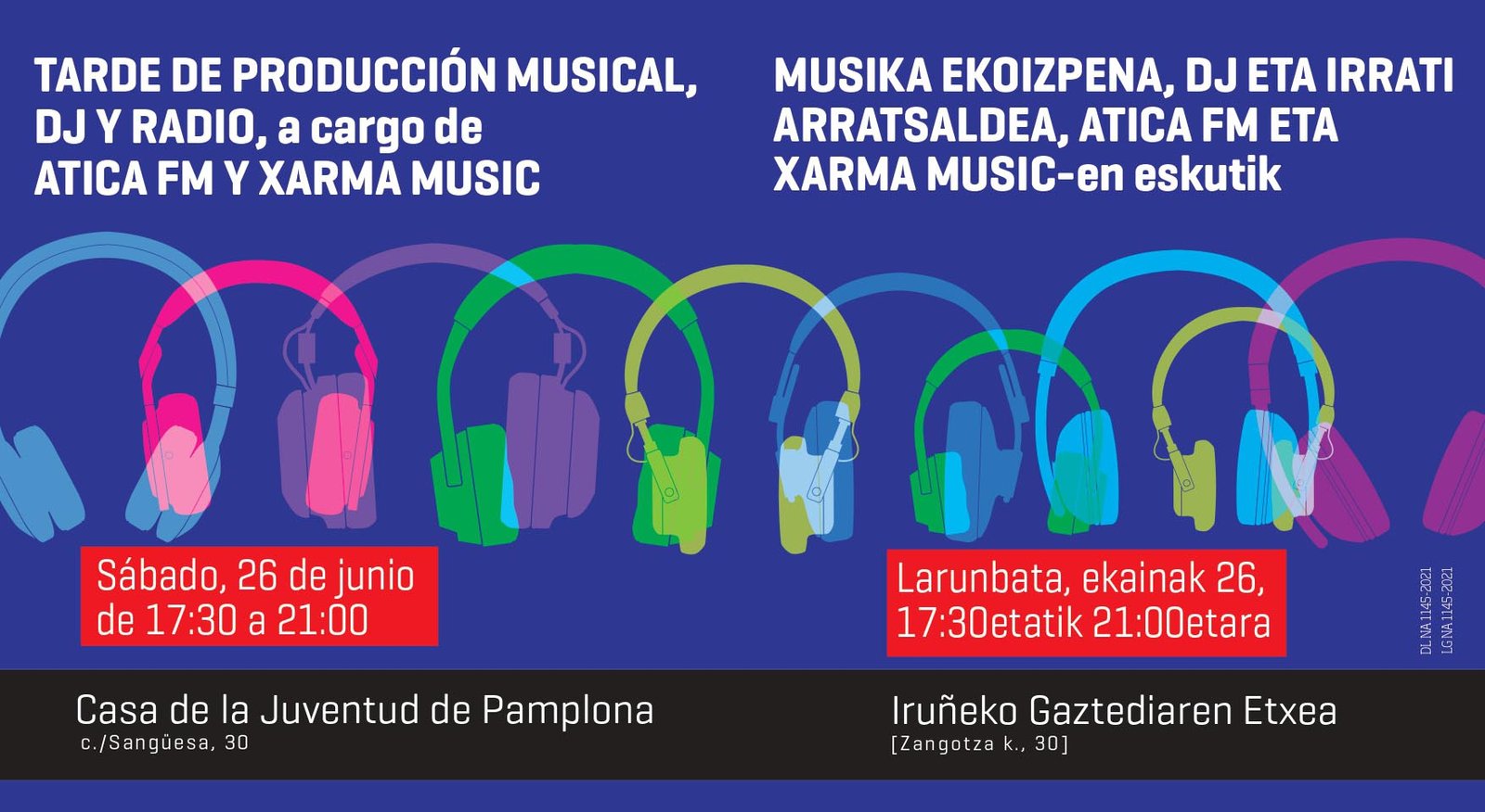 La música protagonizará la tarde de ocio de este sábado en la Casa de la Juventud con varios talleres gratuitos sobre producción musical, DJ y radio