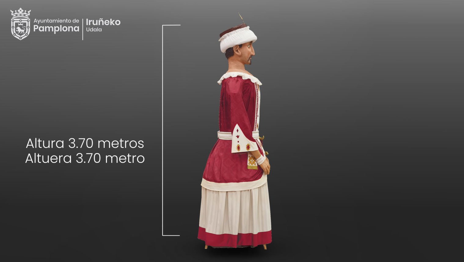 El Ayuntamiento de Pamplona presenta un estudio de conservación y el escaneado 3D de las figuras de la Comparsa de Gigantes y Cabezudos de Pamplona