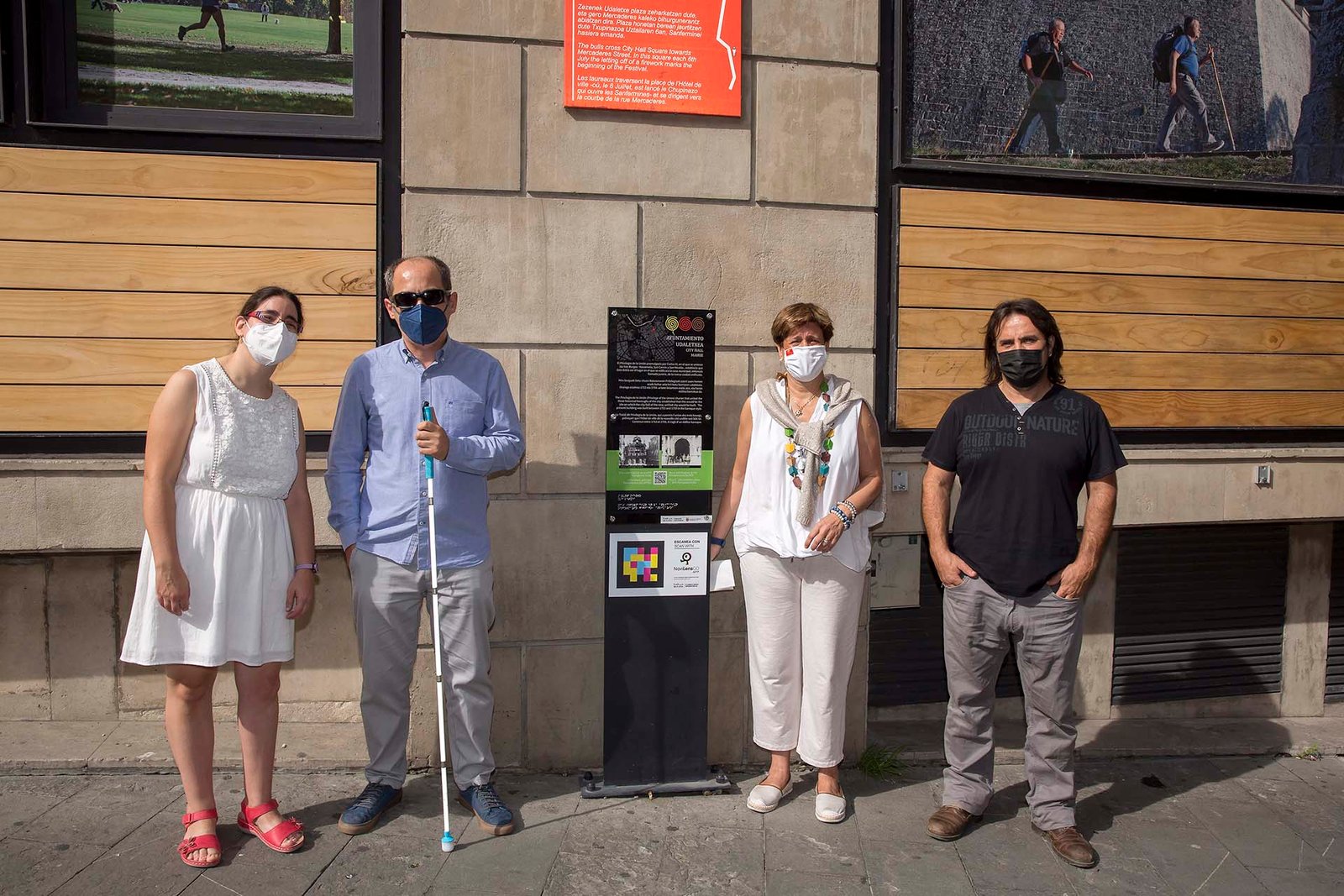 Pamplona hace más accesible el turismo a las personas con discapacidad en una de las rutas turísticas más destacadas de la ciudad