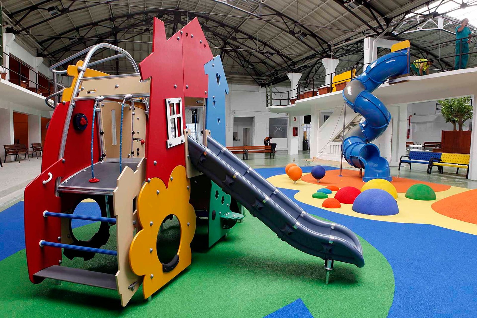 El lunes se reabre la zona de juegos infantiles de los andenes de la antigua estación de autobuses