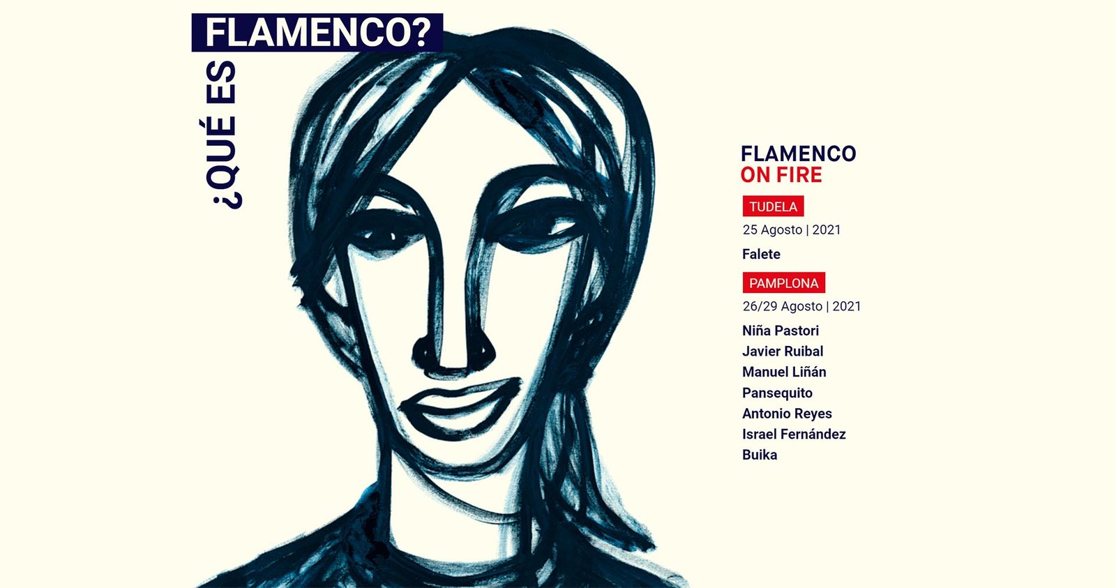 El balcón de la Casa Consistorial, los patios de los palacios de Condestable y Ezpeleta y la Ciudadela se llenan de arte con la llegada a Pamplona del festival ‘Flamenco on fire’