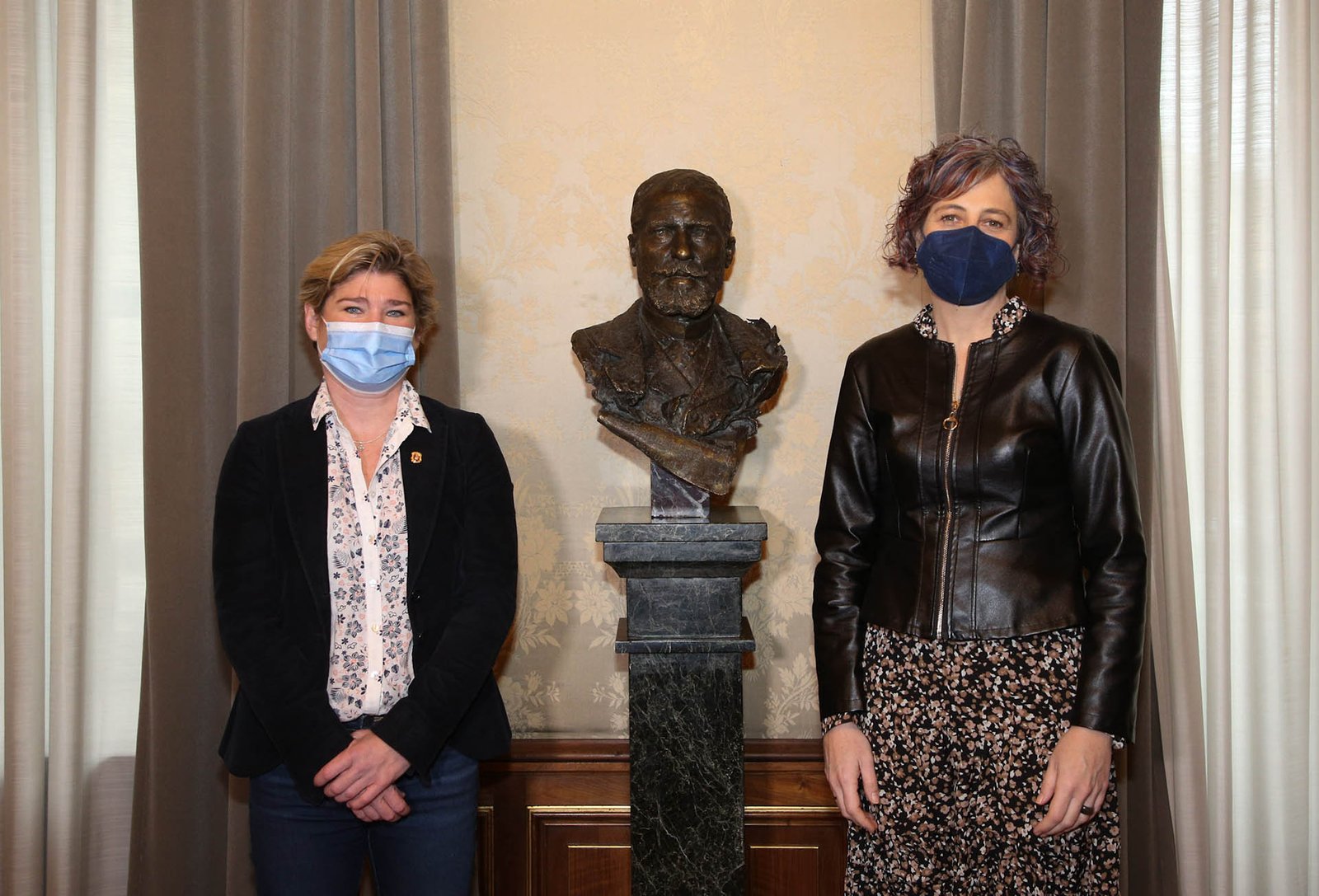 El busto de Gayarre, obra de Benlliure, regresa al Ayuntamiento de Pamplona