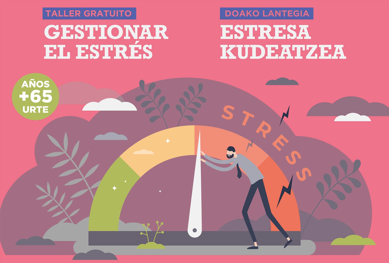 Enero mantendrá el programa de apoyo emocional a las personas mayores de 65 años con un taller de ocho horas para aprender a ‘Gestionar el estrés’