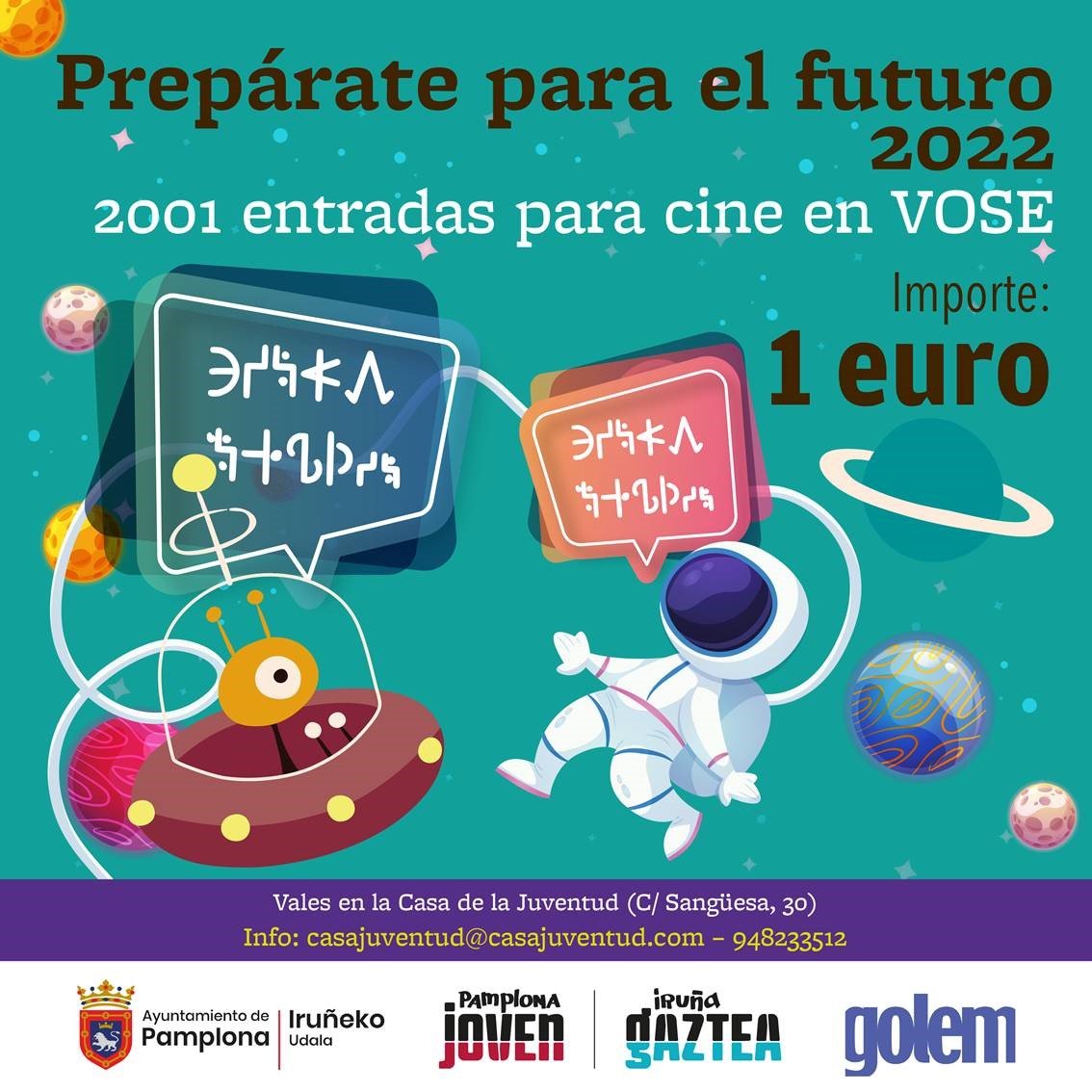 Tercer año de cine VOSE para jóvenes empadronados: ‘Prepárate para el futuro’