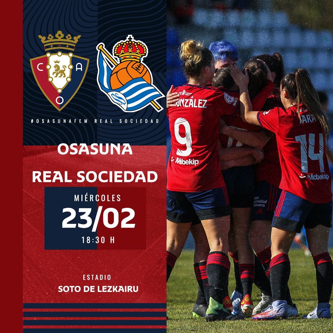 El campo municipal de fútbol de Lezkairu acoge este miércoles el partido amistoso entre Osasuna Femenino y la Real Sociedad