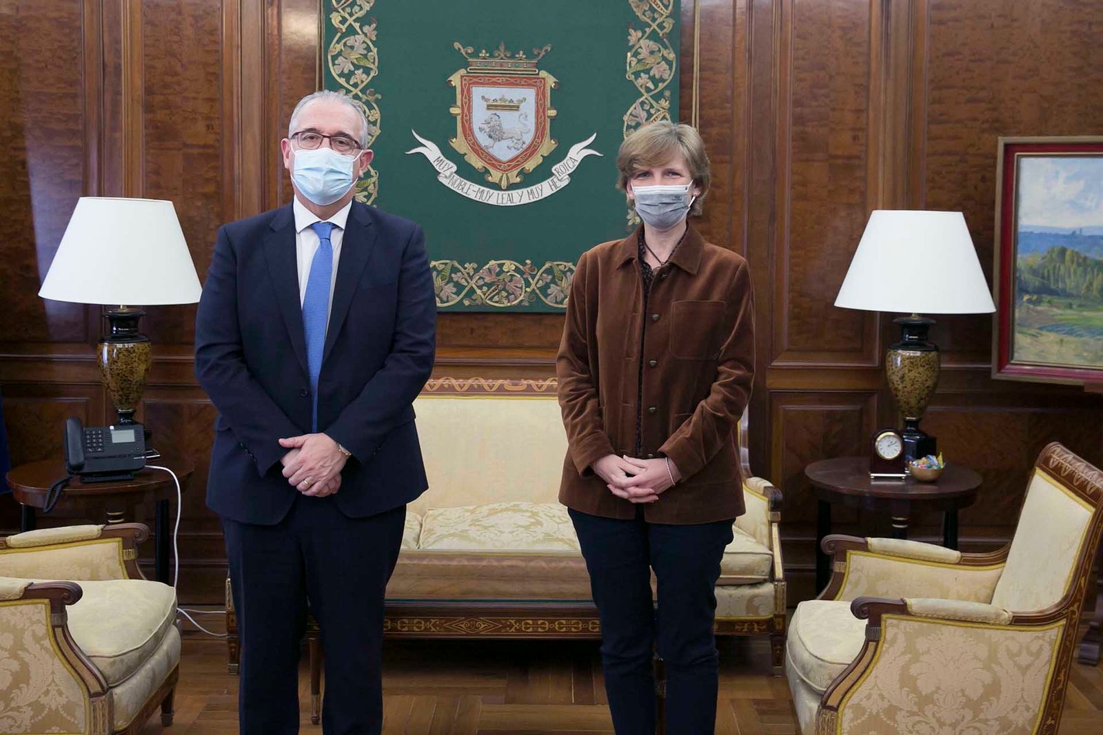 El alcalde de Pamplona se reúne con la nueva rectora de la Universidad de Navarra