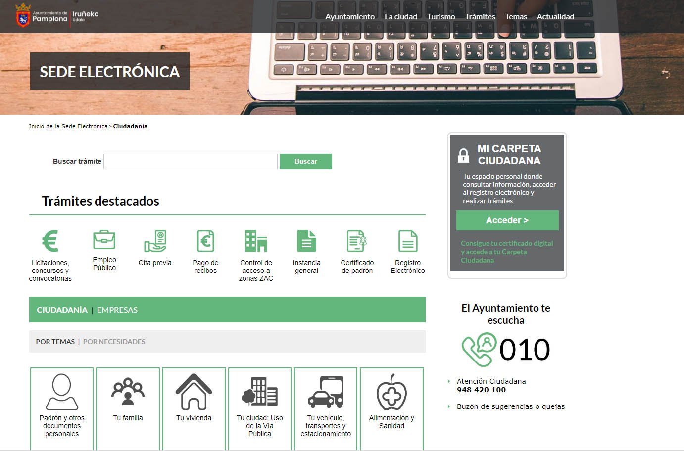 El acceso rodado al Casco Antiguo y la solicitud de cita previa en los servicios municipales encabezan los trámites que la ciudadanía realiza a través de la sede electrónica