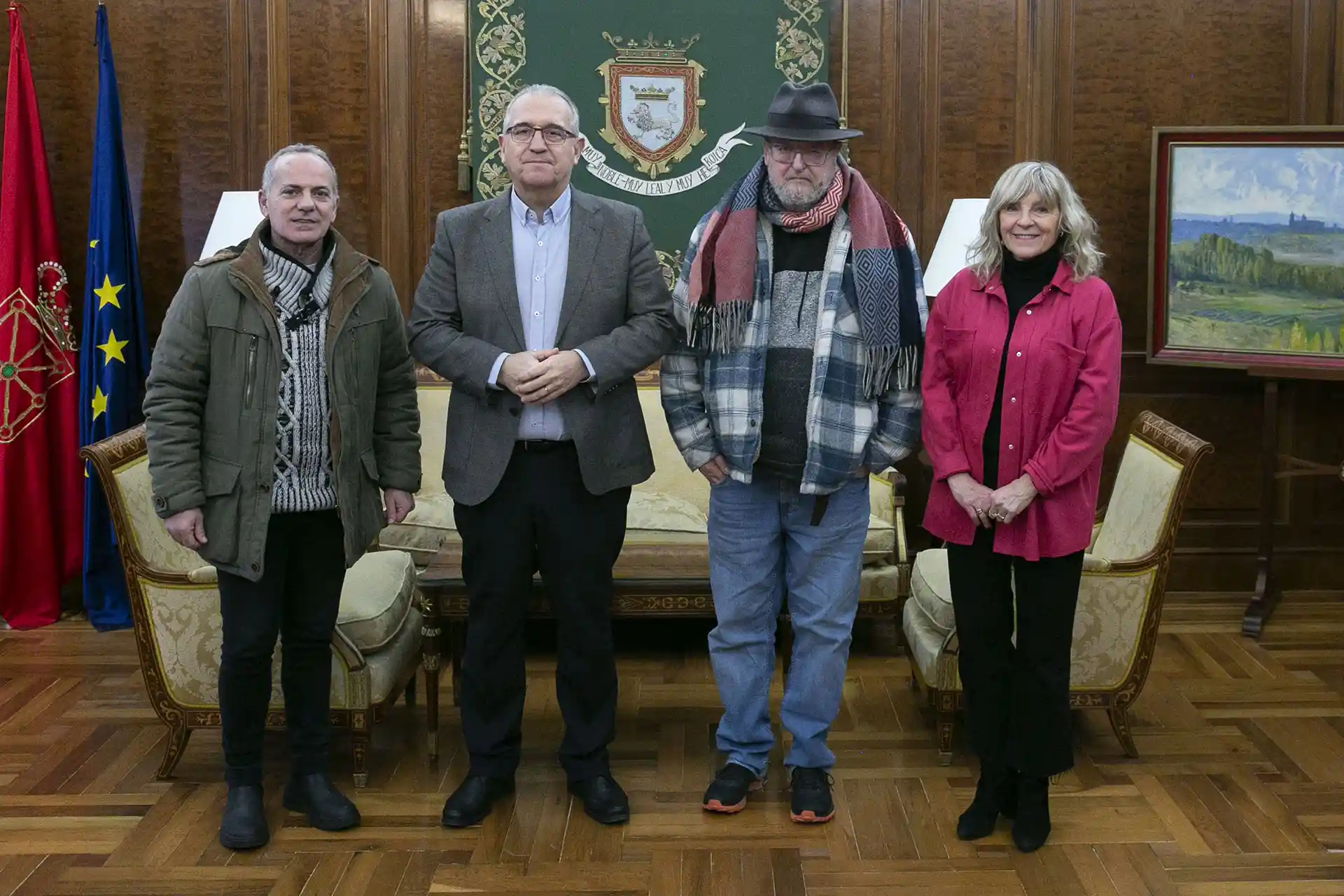 El alcalde de Pamplona se reúne con la Asociación Mejorana, de personas con problemas de salud mental