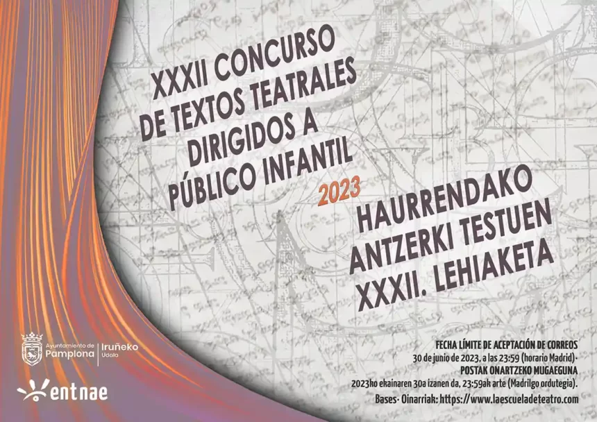 El 30 de junio concluye el plazo de presentación de obras originales e inéditas, en castellano y euskera, al XXXII Concurso de Texto Teatrales dirigidos a público infantil