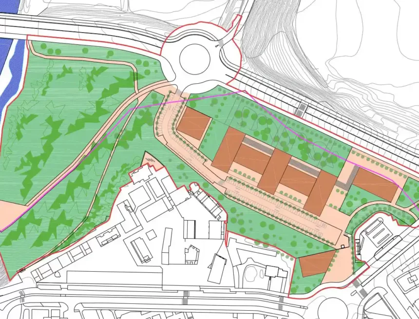 El Plan de Conjunto Pamplona – Barañáin para el paraje de Elizpea prevé un nuevo parque urbano en el entorno del molino de Ilundáin y una nueva rotonda en la calle Miluze