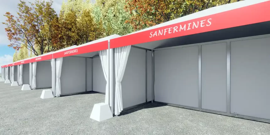 Los puestos de venta fija de Taconera, Recoletas y Bosquecillo estrenan imagen homogénea estos Sanfermines