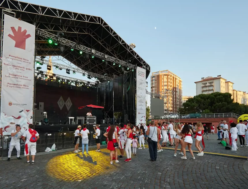 El Ayuntamiento licita producción, servicios técnicos e infraestructuras para los eventos de San Fermín de paseo de Sarasate y las plazas del Castillo, Compañía y Fueros