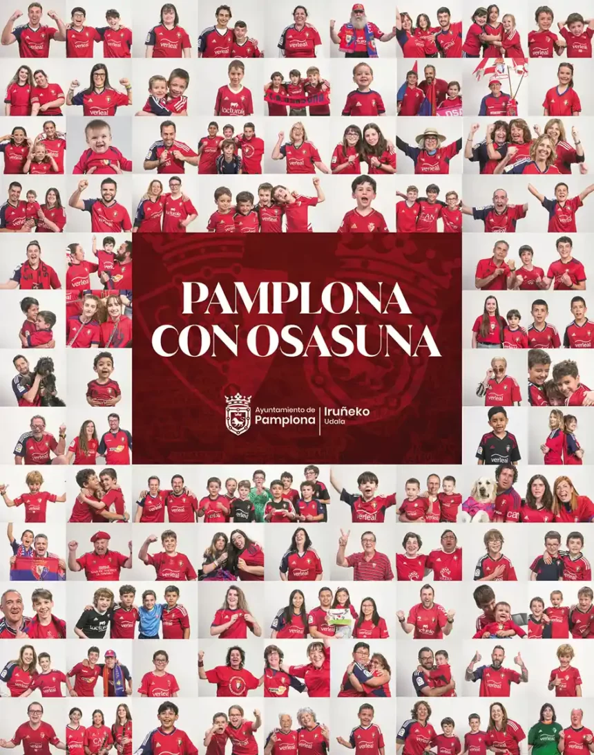 La Plaza del Castillo se convertirá en epicentro rojillo este sábado con la retransmisión en pantallas gigantes de la final de la Copa del Rey