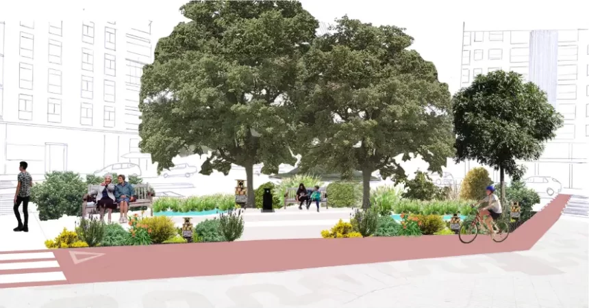 Jardines de lluvia, mediana ‘bosque’ y un carril de circulación más estrecho para calmar el tráfico, el nuevo diseño de la calle Fuente del Hierro