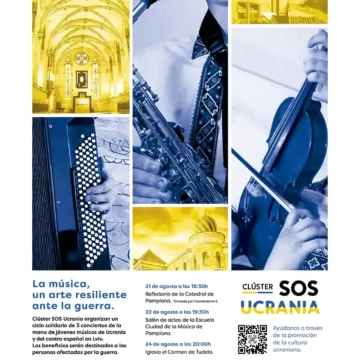 La música une a jóvenes intérpretes ucranianos y navarros para recaudar fondos a través de tres conciertos solidarios, en Pamplona y Tudela