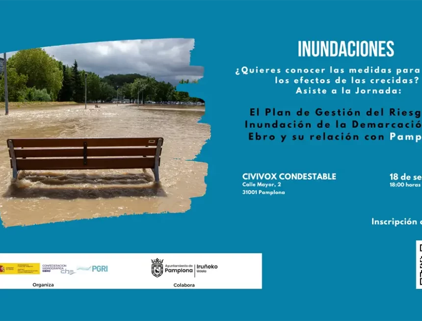 Una jornada abordará este lunes las medidas adoptadas para minimizar el riesgo de inundaciones en Pamplona