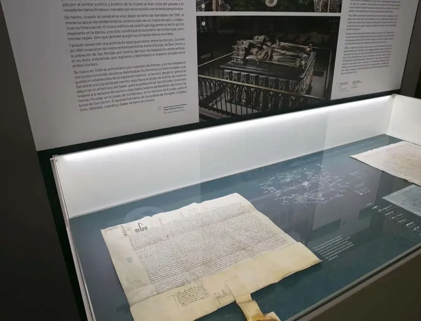 Pamplona organiza visitas guiadas a la exposición del Privilegio de la Unión ‘A vida de paz et concordia’ para los fines de semana de octubre y noviembre