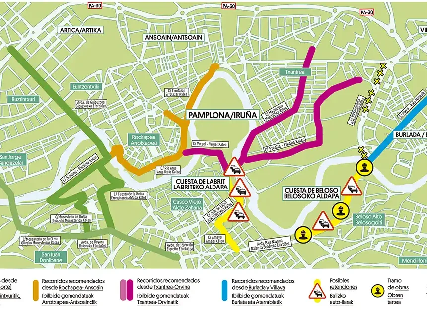 mapa itinerario