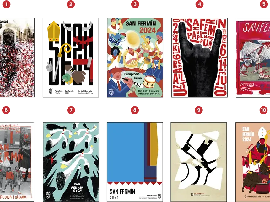 carteles san Fermín 2024