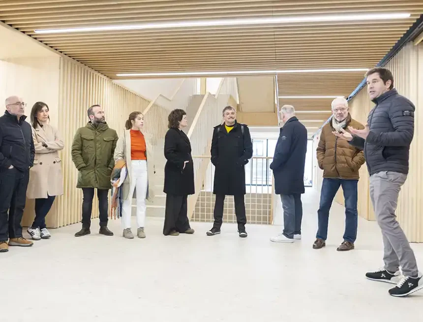 visita a las obras del civivox ensanche