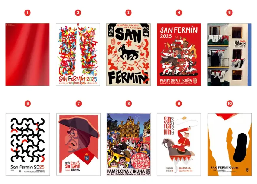 carteles San Fermín 2025