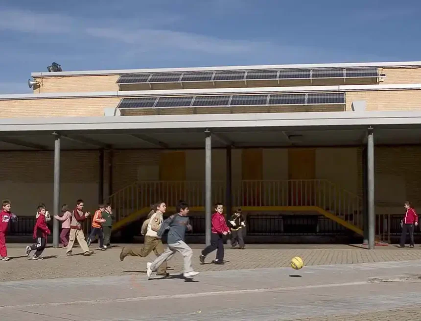 placa solar colegio