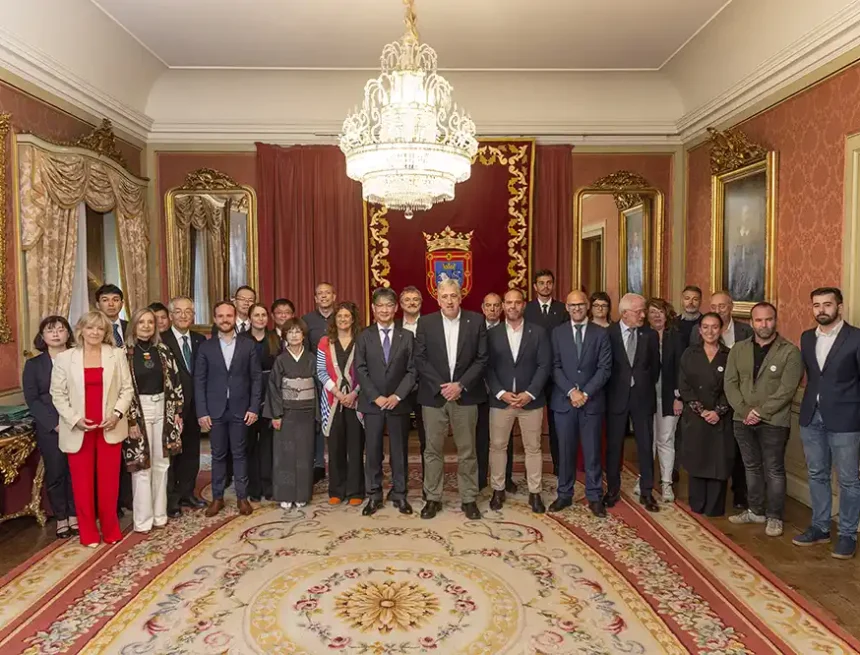 recepción alcalde de yamaguchi