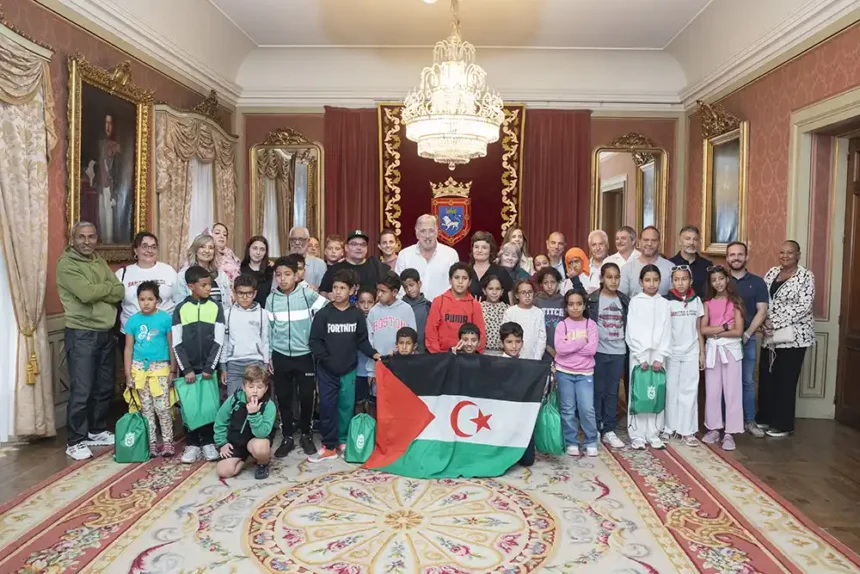 RECEPCIÓN NIÑO SAHARAUIS