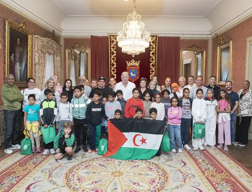 RECEPCIÓN NIÑO SAHARAUIS