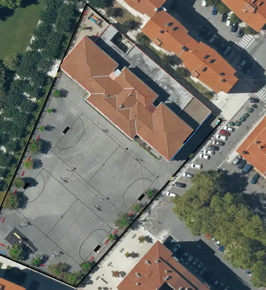 Renaturalización patio José Mª Huarte