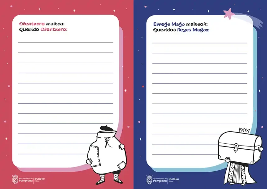 cartas olentzero y reyes